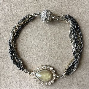 LOFT Magnetic Gemstone and Chain Bracelet